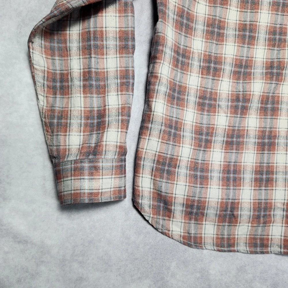Lucky Brand Mens Plaid‎ Flannel Classic Fit Long Sleeve Shirt XL Lightweight